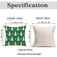 thumbnail image 5 of Merry Christmas Pillow Covers 16x16 Inch Christmas Tree Sage Green White Snowflake Decor Throw Pillows Case for Couch Winter Xmas Indoor Outdoor Decorative Cushion Cases for Set of 2, 5 of 6