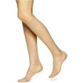 thumbnail image 2 of No nonsense Women's Sheer Knee Highs with Comfort Top 8 Pair Pack, Nude, Plus, 2 of 3