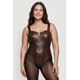 thumbnail image 2 of Women's Plus Size Faux Leather Bustier Bodysuit, 2 of 4