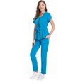 thumbnail image 6 of Niaahinn Scrubs for Women Set Modern Scrub Top and 8 Pockets Jogger Pants Medical Nursing Uniforms Scrubs Set, 6 of 7