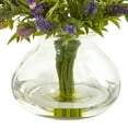 thumbnail image 3 of Nearly Natural Bouquet Artificial Flower Arrangement in Vase, Purple, 3 of 3