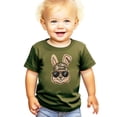 thumbnail image 6 of Ink Printed NOT a Chenille Patch Family Matching Camo Hat Easter Bunny Shirt for Boys Military Green Shirt 12 Months, 6 of 8