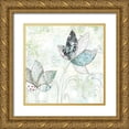 thumbnail image 1 of Ogren, Sarah 20x20 Gold Ornate Wood Framed with Double Matting Museum Art Print Titled - Zen Floral II, 1 of 4