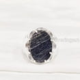 thumbnail image 3 of Rough Black Tourmaline Mans Ring, Natural Black Tourmaline, Silver Jewelry, 925 Silver Ring, Birthday Gift, Heavy Mens Ring, Arabic Design, Ottoman Style Ring, Christmas, Turkey Mens Signet Ring, 3 of 5