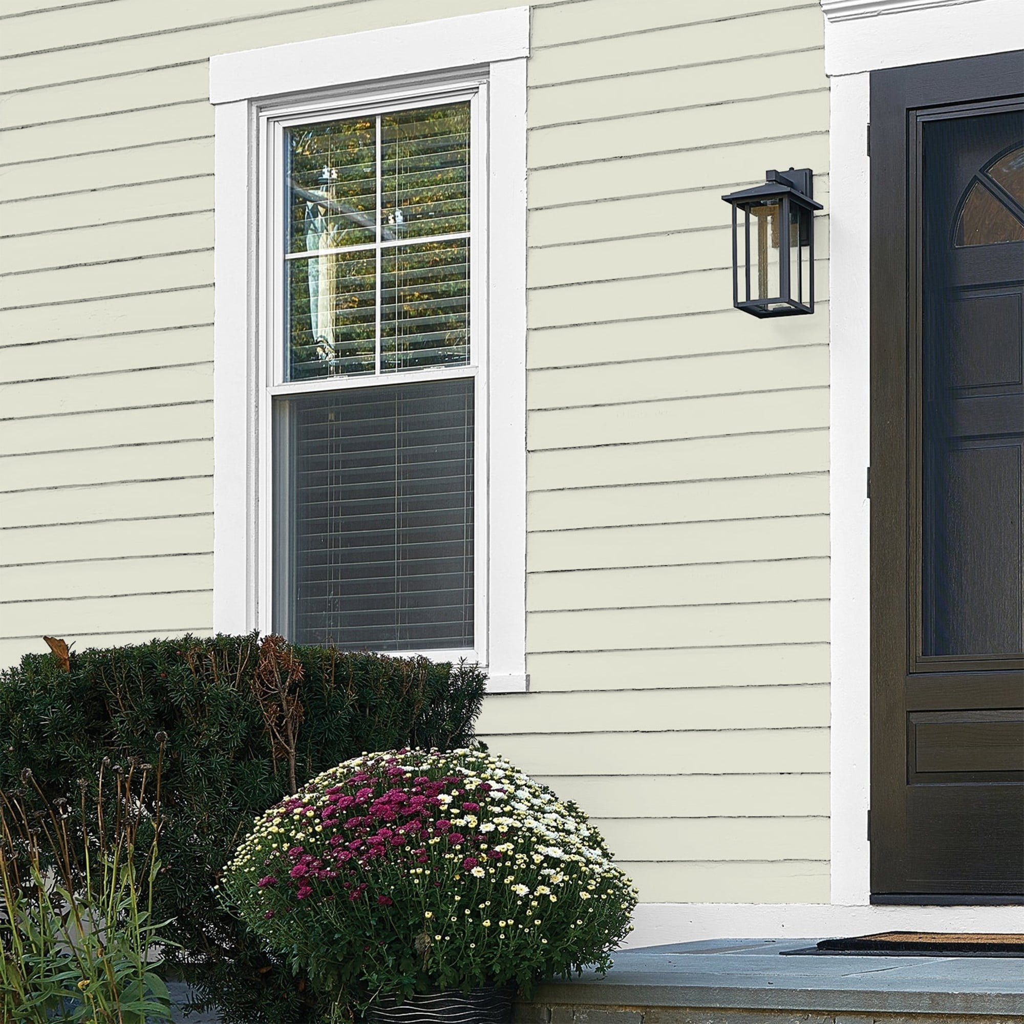 Glidden One Coat Wild Wheat / Green Flat Exterior Paint with Primer, 5 Gallon