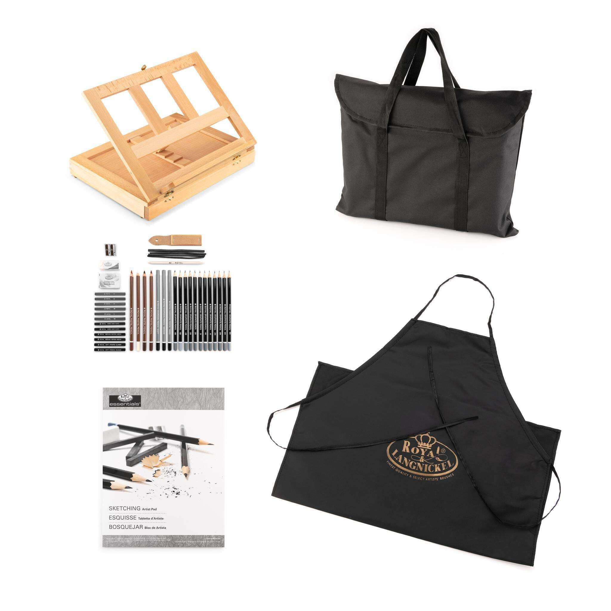 Royal Brush Sketching Easel Set with Storage Bag