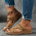 thumbnail image 2 of DAFEI Sandales de Plage Sandales pour Femmes Sandales de Plage pour Dames Chaussures Compensées d'Été Pantoufles pour Femmes Sandales Bohèmes Chaussures Mode, 2 of 6