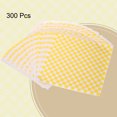 thumbnail image 3 of 300pcs Square Checkered Wax Paper Sheets 11.81" x 11.81" Oil-absorbing Dry Food Wrapping Paper for Sandwich Baking Liners Picnic Basket Bread Hamburger Wrap Kitchen, Yellow, 3 of 7