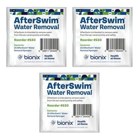 Bionix Health at Home 530 AfterSwim Ear Dryer, 3 Pack
