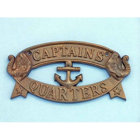 Bathroom Signs Walmart antique brass captain's quarters sign 9"- nautical sign- bathroom Bathroom Signs Walmart antique brass captain's quarters sign 9"- nautical sign- bathroom