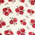 thumbnail image 2 of Hudson Baby Infant Girl Cotton Fitted Crib Sheet, Red Rose, One Size, 2 of 2