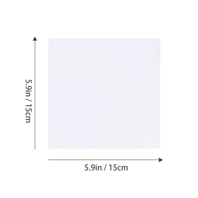 MT Products 4 White Square Blank Paper Coasters for Drinks