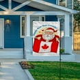 thumbnail image 6 of SKYSONIC Santa Claus with Canadian Flag Double Side Print Garden House Sports Flag 28x40 in Polyester Decorative Flag Banner for Outside House Flowerpot, 6 of 7