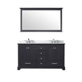 thumbnail image 3 of Dukes 60 in W Espresso Double Vanity, Cultured Marble Top, Faucet Set, and 58 in Mirror, 3 of 10