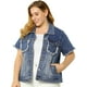 thumbnail image 2 of Chaqueta de mezclilla desgastada Agnes Orinda T XL Azul, 2 of 7
