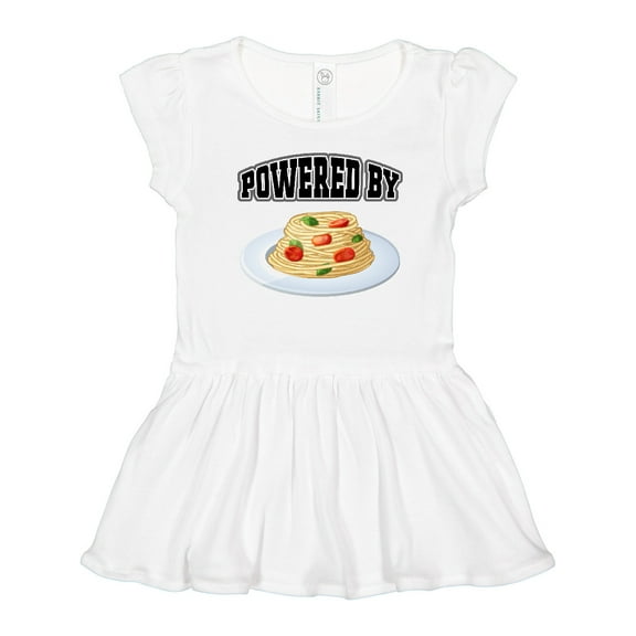 Inktastic Powered by Spaghetti Girls Toddler Dress