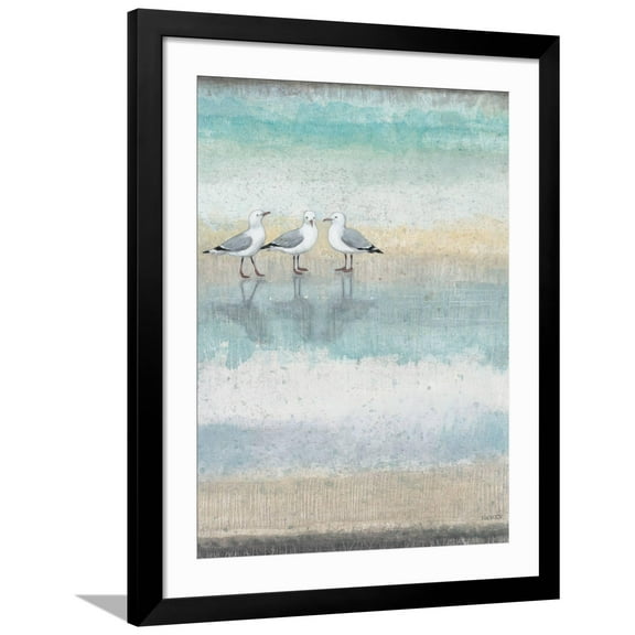 Art.com Sea Glass Shore 1 Art Print by Norman Wyatt Jr^, Black Frame Wall Art, 32" x 40"
