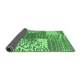 thumbnail image 2 of Ahgly Company Indoor Round Abstract Emerald Green Modern Area Rugs, 6' Round, 2 of 4