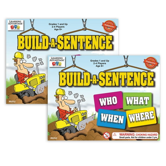 Learning Advantage Build-A-Sentence Game, Pack of 2