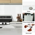 thumbnail image 6 of DEWOO Peel and Stick Backsplash - 10 Sheets of 12"×12" - 3D Adhesive Peel and Stick Tile Backsplash for Kitchen, Bathroom, Wall Tile, White, 6 of 9