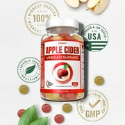Zammex ACV Gummies, Organic Apple Cider Vinegar Gummies 500mg, Stomach Fat Burner, Keto Gummies, 60 Counts