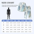 thumbnail image 4 of Fotbe Algae Corals and Seashells Pattern Long Sleeve Pajama Set for Men,Sleepwear Set,2-piece Loungewear Set,Soft PJs Comfy Nightwear with Pockets-X-Large, 4 of 7