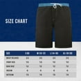 thumbnail image 5 of North 15 Boy's Beach Swim Trunks Shorts with Cargo Pockets-6110B-Blk/Sky-14-16, 5 of 5