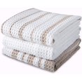 thumbnail image 1 of Cotton Waffle Weave Kitchen Towels, Tan, 3 Pack, 28 in x 16 in, 1 of 6