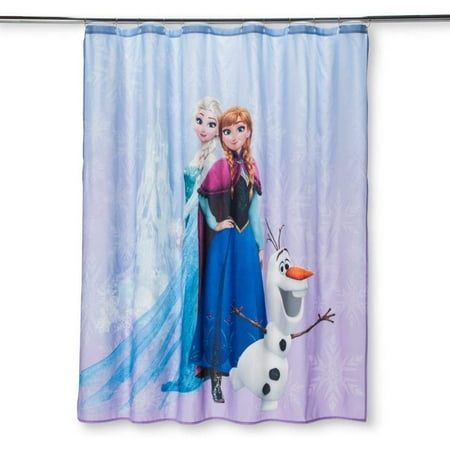 Frozen Purple Microfiber Shower Curtain Walmart Com