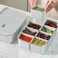 thumbnail image 2 of EARKITY Seasoning Box, Spice Pots, Clear Seasoning Boxes, Storage Container Condiment Jars, Sealed Divided Storage Box, Spice Jar for Spice Salt Sugar Pepper Cereals Snacks Flour Rice, 2 of 5