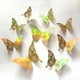 thumbnail image 1 of De Pegatinas De Pared De Mariposa 3D, Decoración De Mariposa Hueca, Manualidades Decorativas Artesanales Para Dormitorio Y Decoración Para Sala De Estar 12 Unidades/Juego Eigraketly HA042602-03, 1 of 5