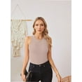 thumbnail image 3 of Womens Summer Tank Tops Crewneck Sleeveless Shirts Tanks Slim Fitted Casual Basic Tee Shirt, 3 of 6