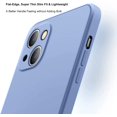 thumbnail image 5 of Slim Silicone Case Compatible with iPhone 13 Mini, with Microfiber Liner, Shockproof Full Body Covered Ultra Thin Drop Protective Phone Case for iPhone 13 Mini 5.4", Lavender Gray, 5 of 10