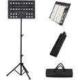 thumbnail image 1 of stand de Musique Pliant portable Noir avec Sangle de Transport, Adapté pour studio Scolaire, 1 of 2