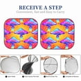 thumbnail image 6 of Haiem Magic Mushrooms Car Windshield Sun Shade (2 Pieces) Foldable Windshield Sun Shade Car Accessories for Truck SUV Pickup-Large, 6 of 7