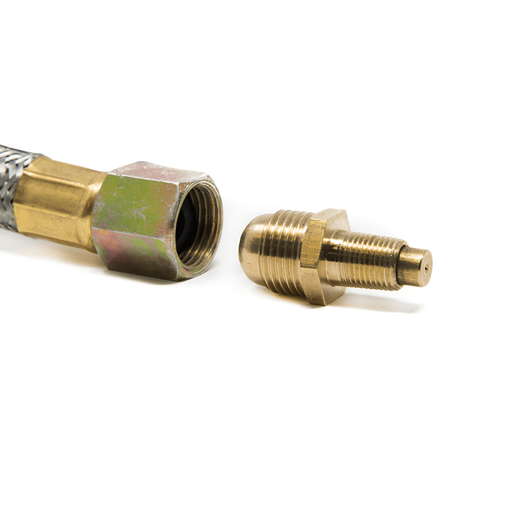 GasOne Propane Orifice Connector Brass Tube Fitting 3/8" Flare x 1/8