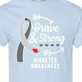 thumbnail image 4 of Inktastic Diabetes Awareness Brave and Strong T-Shirt, 4 of 5