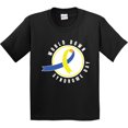 thumbnail image 3 of Inktastic World Down Syndrome Day with Yellow and Blue Ribbon Youth T-Shirt, 3 of 5