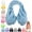 Blue, variant on Hands Free Adjustable Bra Towel for Women - Shower Towel Bra Wearable Quick Dry Wrap Around Bath Towel with Straps for Drying Off After Bath Beach Pool