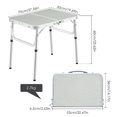 thumbnail image 2 of facefd Portable Aluminium Folding Camping Table Adjustable Height Garden Table for Outdoor Picnic Cooking, 2 of 8