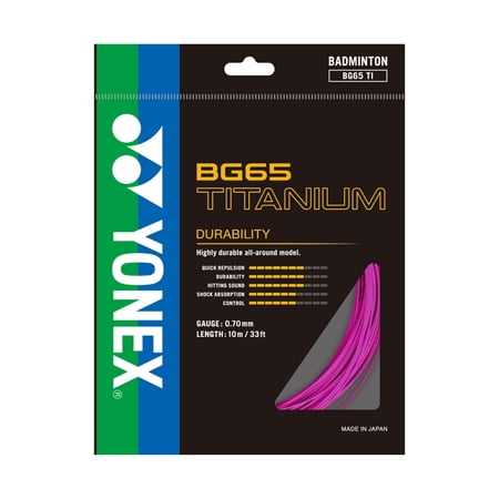 Yonex BG-65 Ti Pink Badminton String