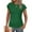 Green, variant on Munlar Blouses for Women Cool Black 2024 Fashion Crew Neck Solid Short Sleeve Beach Tops L