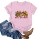 thumbnail image 2 of Blusas de Manga Corta para las Mujeres Divertido Impreso Cuello Redondo Tee, Vintage Humor Gráfico Blusas de Primavera para las Mujeres, 2 of 3