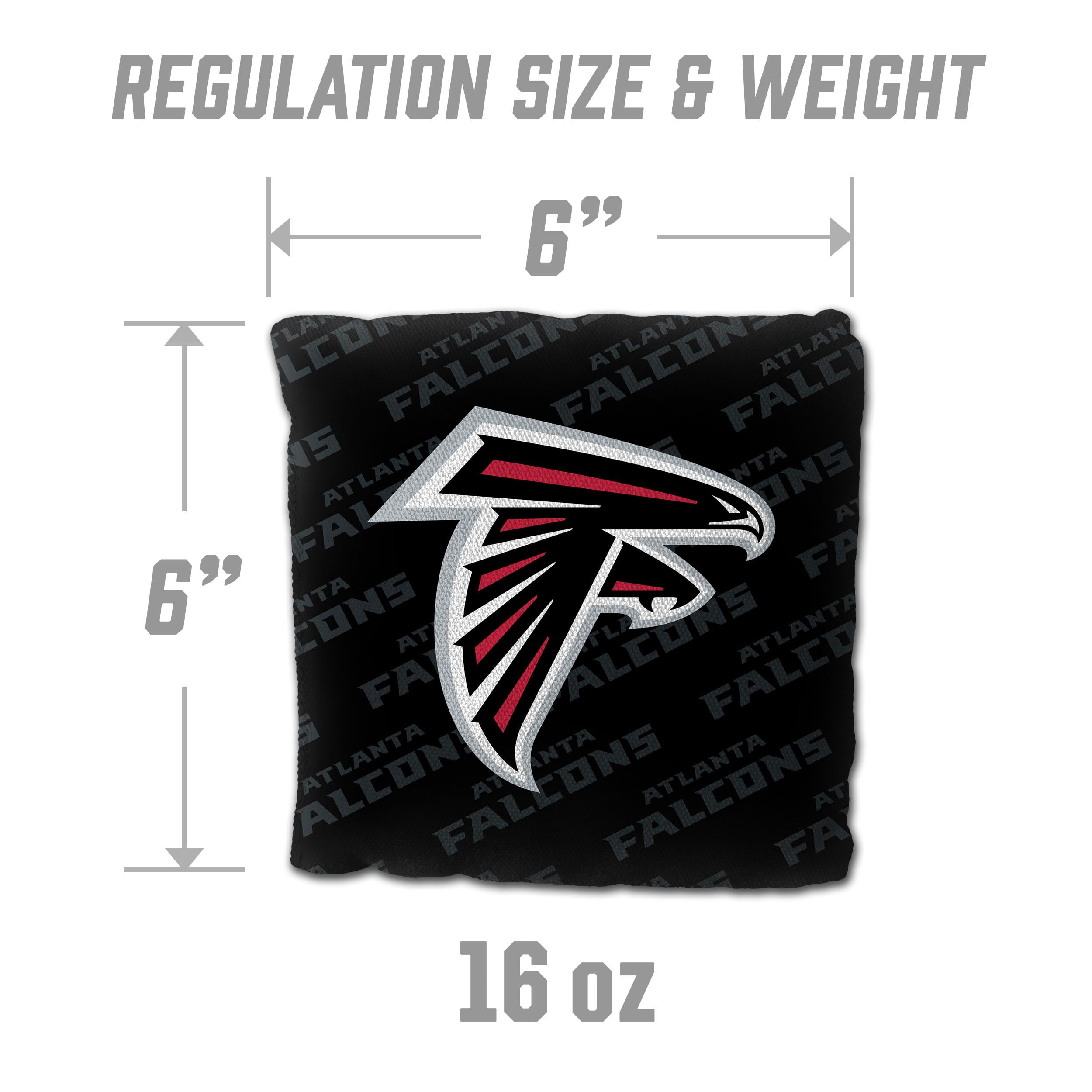 NFL Atlanta Falcons Cornhole Bags - 4PK - Black