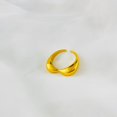thumbnail image 2 of Juniper Treasures 18K Gold Pated Stainless Steel Neutral Bow Ring JOBAYA, 2 of 13