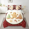 thumbnail image 2 of Homewish Xmas Tree Cookie 7-Piece Twin Bedding Sets,Merry Christmas Bedding Comforter Set,Kawaii Gingerbread Man Sheet Sets For Kids,Breathable Home Decor Reversible, 2 of 8