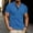 Blue, variant on Titcea Mens Shirts Solid Color Stand Collar Buttons Shirt with Pockets Loose Comfortable Outdoor Workout Casual T-shirts(S-3XL)for Summer Vacation