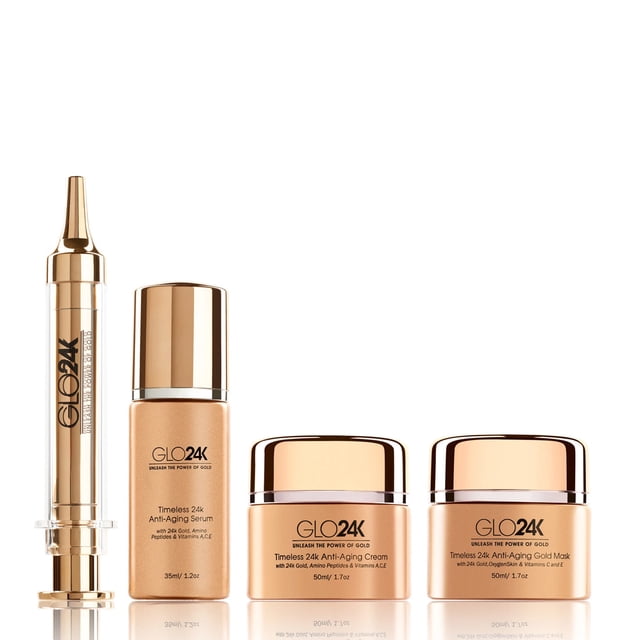 Set de cuidado de la piel GLO24K Anti-Aging Supreme con oro de 24 k y vitaminas
