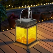 TSV Solar Lantern Light Outdoor, Hanging Solar String Light, Waterproof Landscape Decor for Garden, Warm White