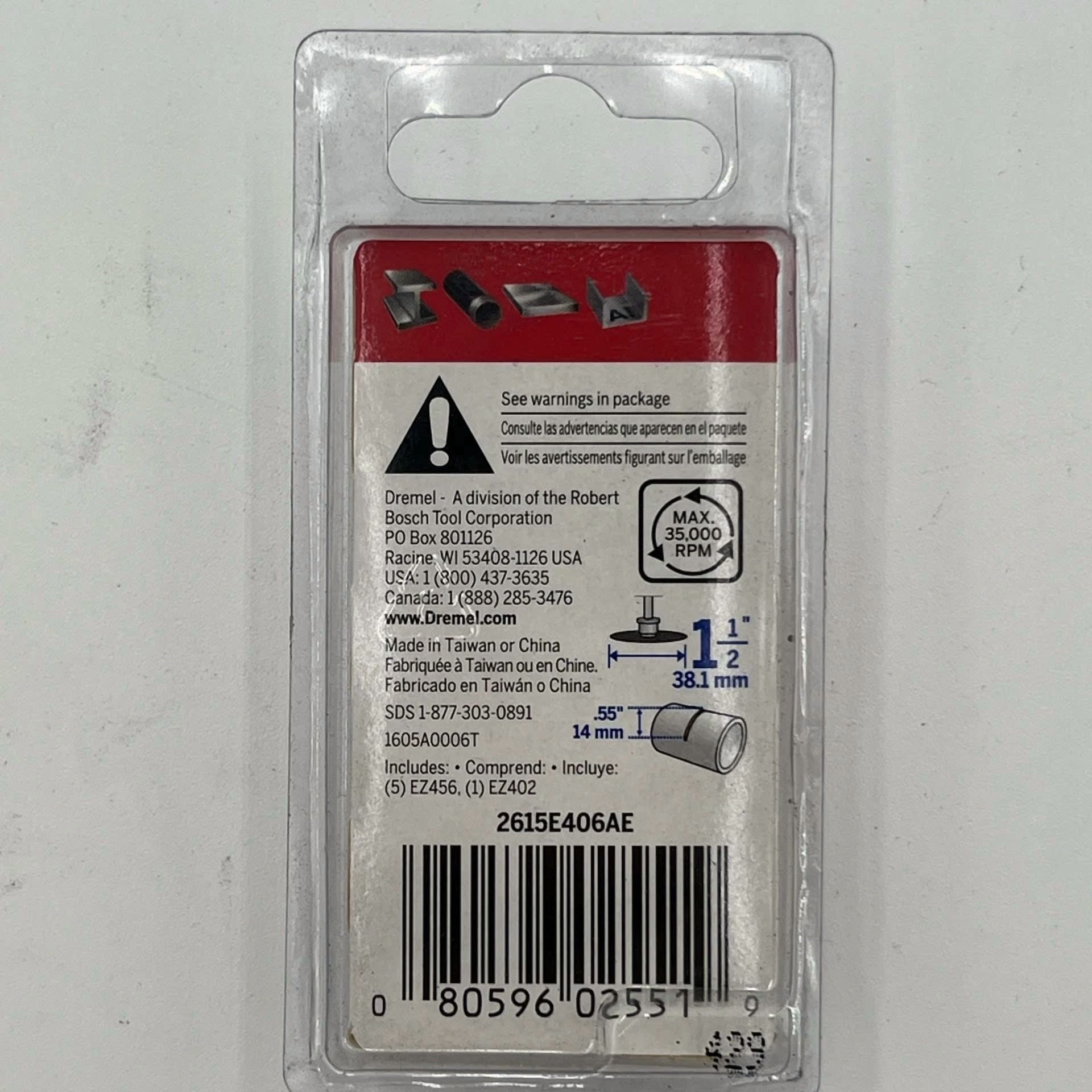 CIRCLE- Brand New!! Genuine Dremel 1-1/2" Ez Lock Cut-Off Wheel Starter Kit - Ez406-02